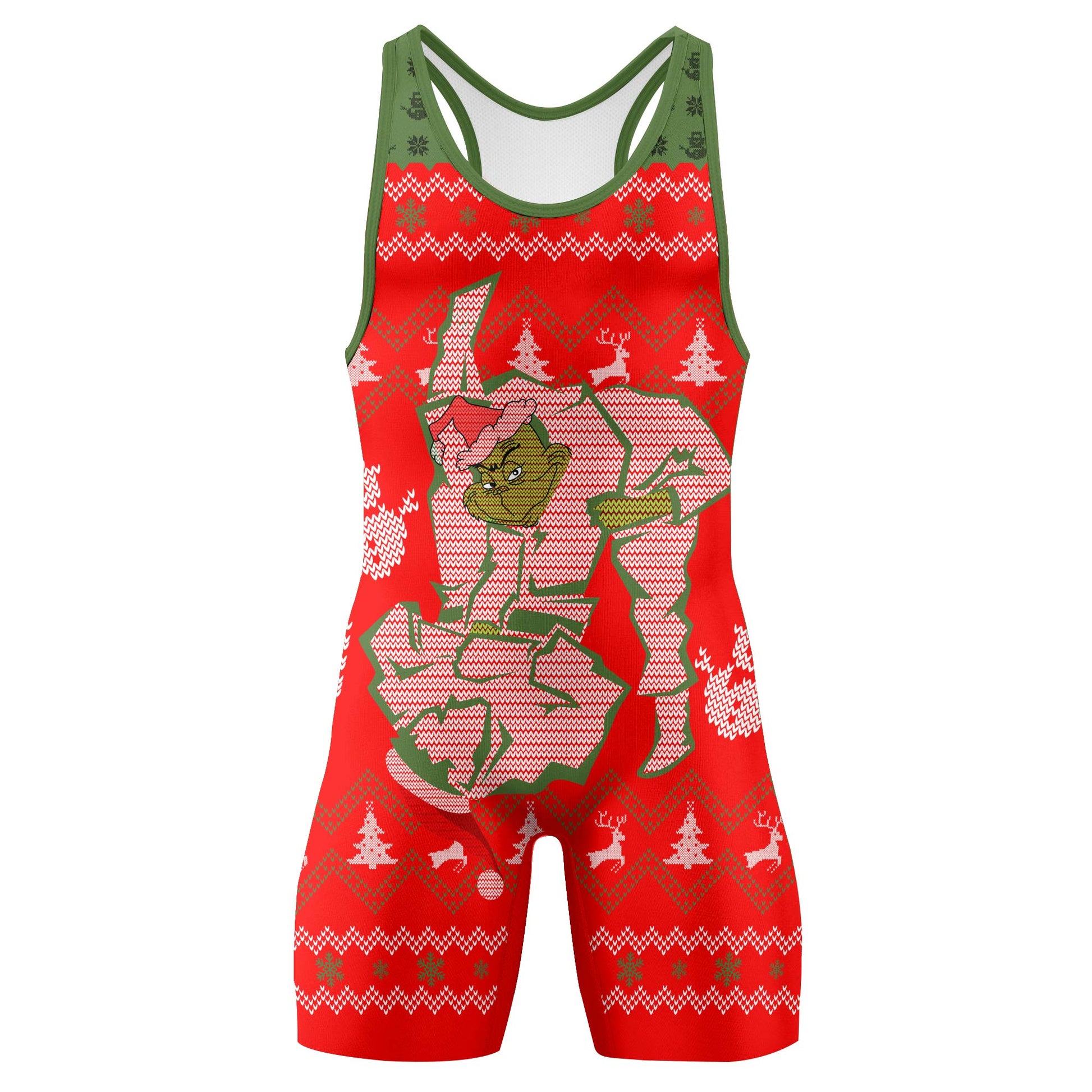 Grinch Jiu Jitsu Wrestling Singlets