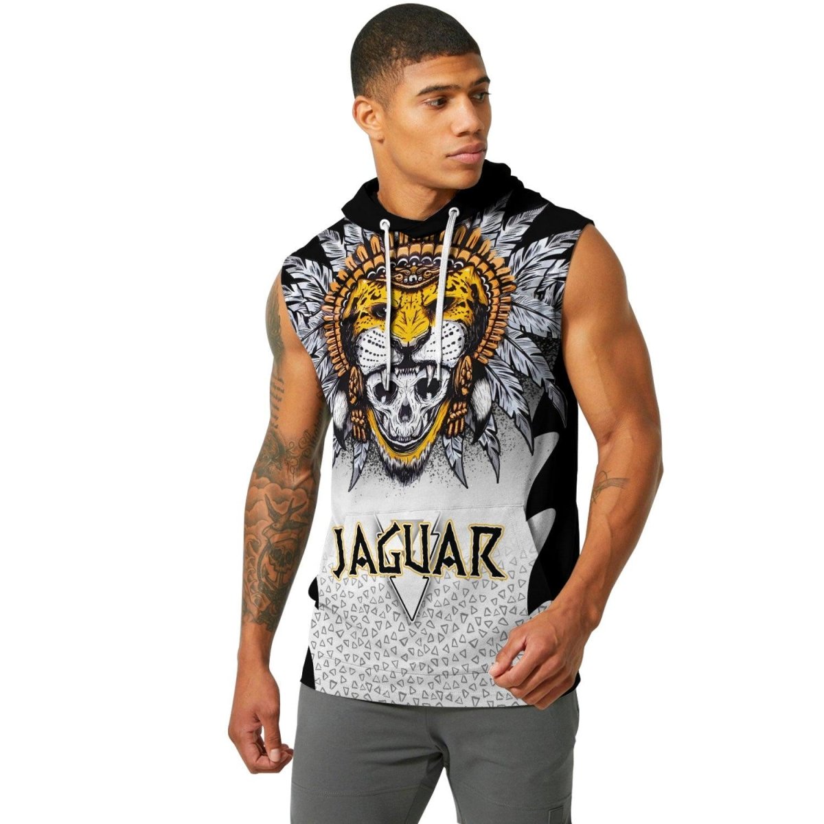 Aztec Warrior Sleeveless Pullover & Zip Hoodie - BattleFitGear