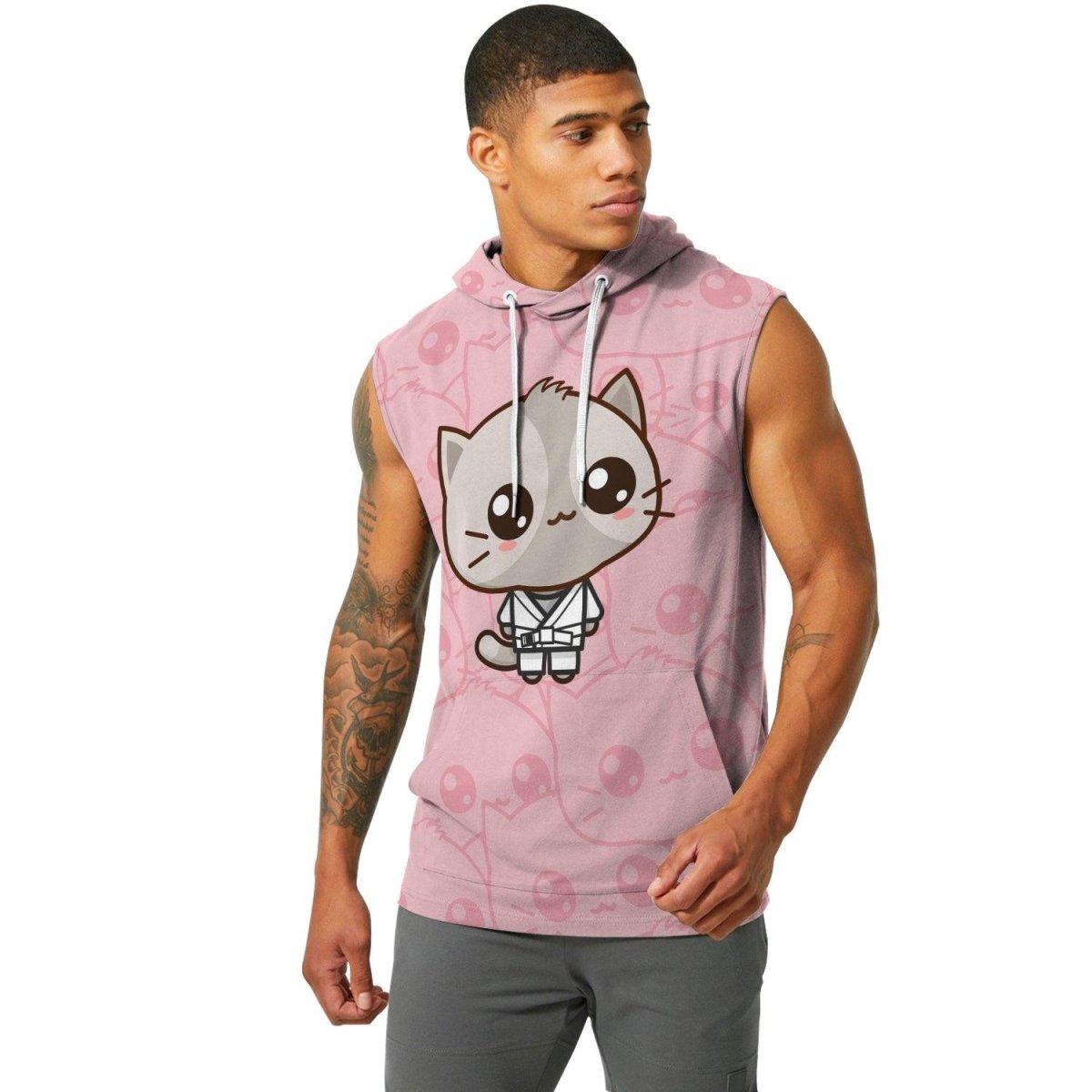 Kimeora Pink Sleeveless Pullover & Zip Hoodie - BattleFitGear