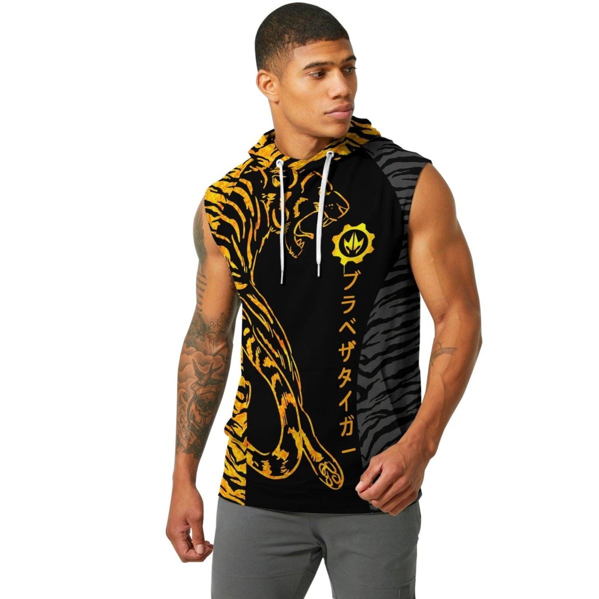 Tiger's Reflection Sleeveless Pullover & Zip Hoodie - BattleFitGear