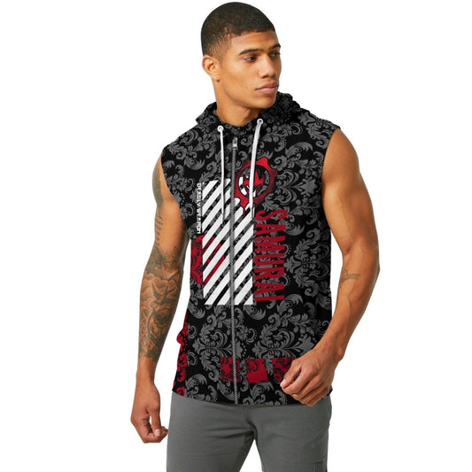 Samurai Fern Sleeveless Pullover & Zip Hoodie - BattleFitGear