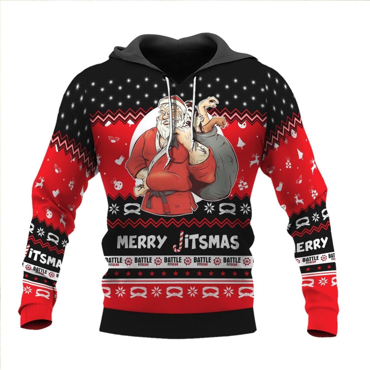 Villain Santa Claus Jitsmas Pullover & Zip Hoodie - BattleFitGear