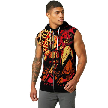 Spartan "Molon Labe" Sleeveless Pullover & Zip Hoodie - BattleFitGear