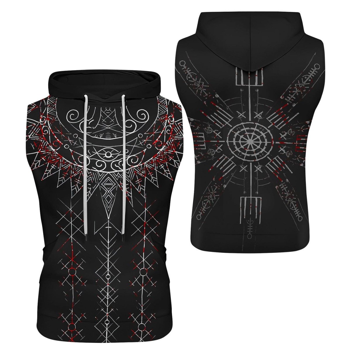 Sol Rune Sleeveless Pullover & Zip Hoodie - BattleFitGear