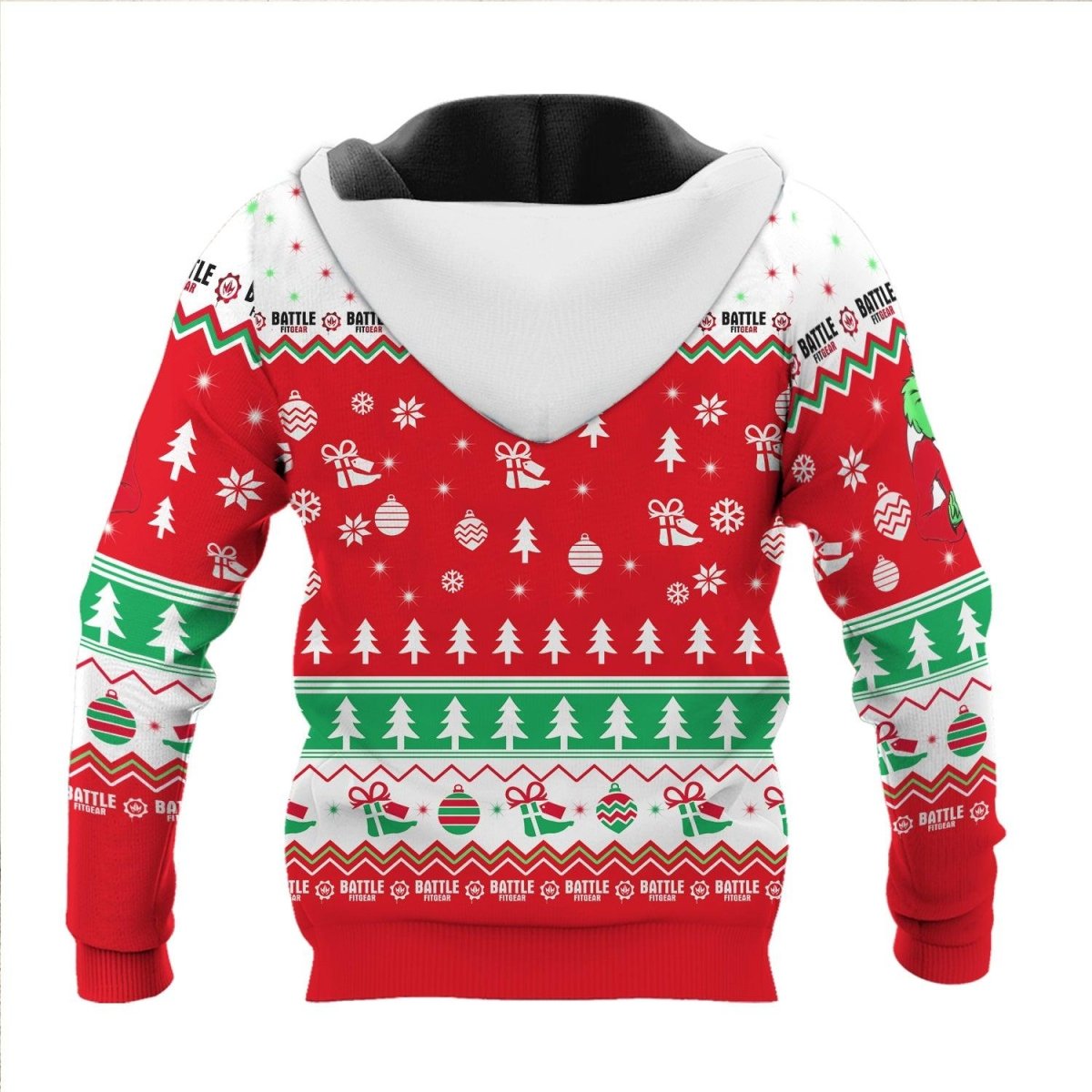 Funny Santa Grinch Pullover & Zip Hoodie - BattleFitGear