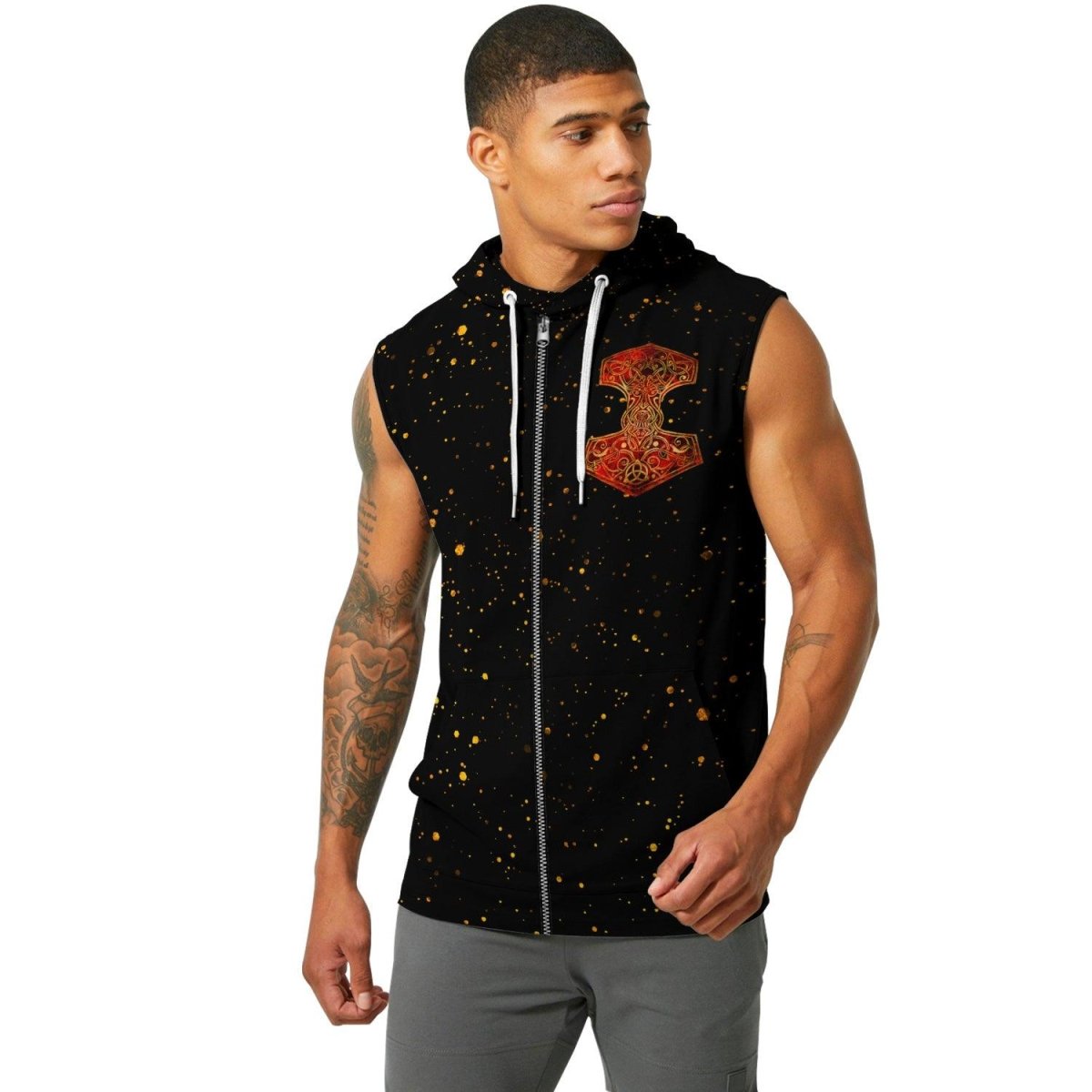 Godly Hammer Sleeveless Pullover & Zip Hoodie - BattleFitGear