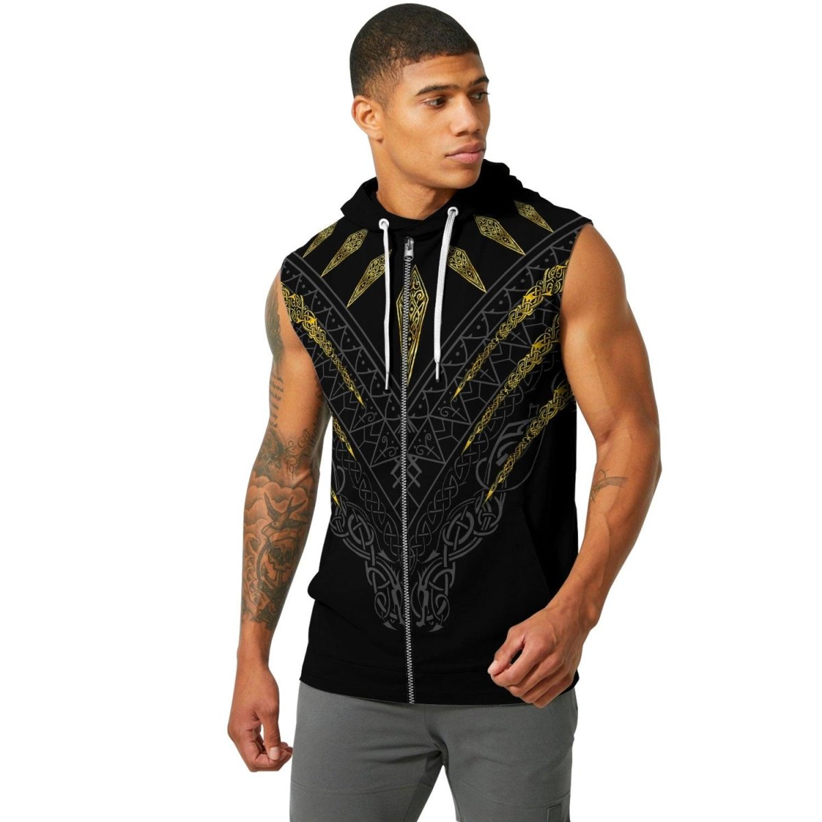 Fenrir's Wrath Sleeveless Pullover & Zip Hoodie - BattleFitGear