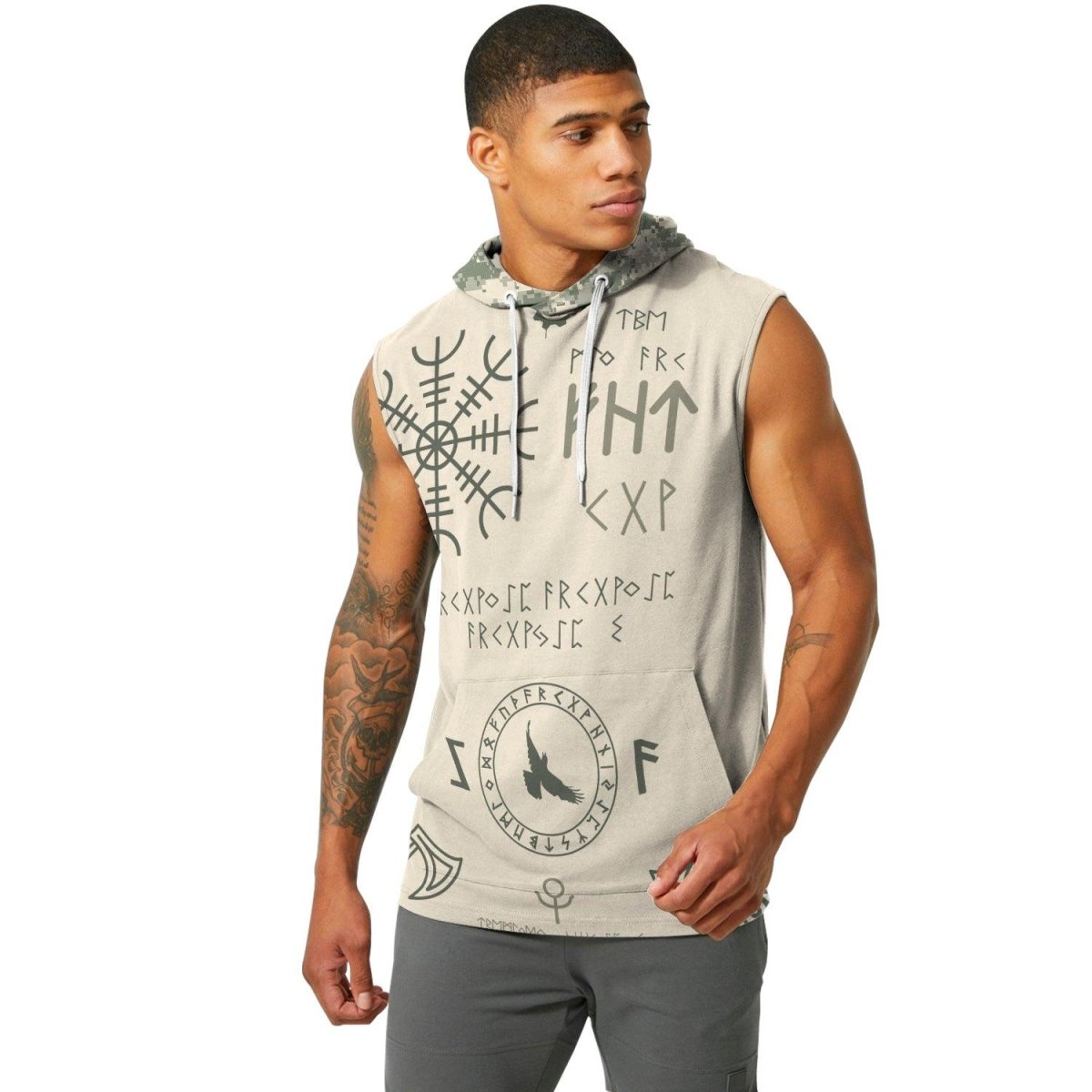 Army Veteran Viking Sleeveless Pullover & Zip Hoodie - BattleFitGear