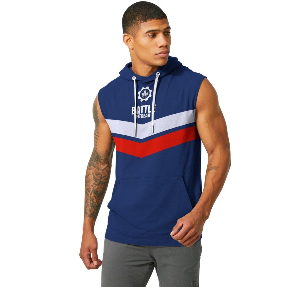 American Flag Sleeveless Pullover & Zip Hoodie - BattleFitGear