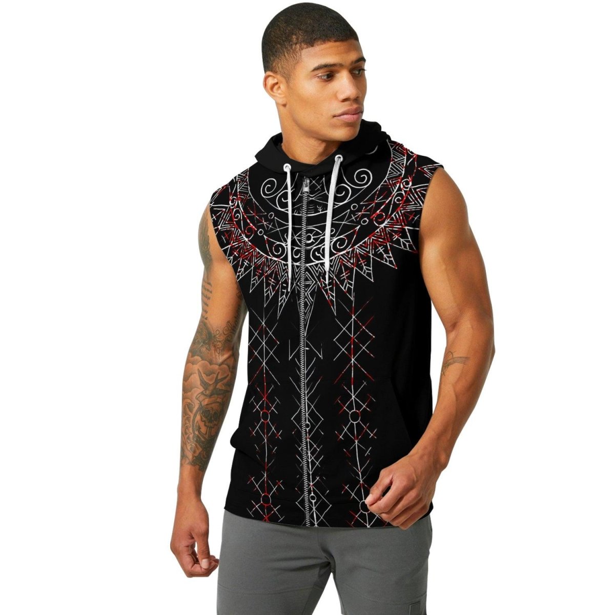 Sol Rune Sleeveless Pullover & Zip Hoodie - BattleFitGear