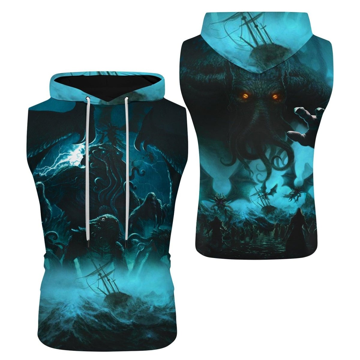 Crew Of Cthulhu Sleeveless Pullover & Zip Hoodie - BattleFitGear