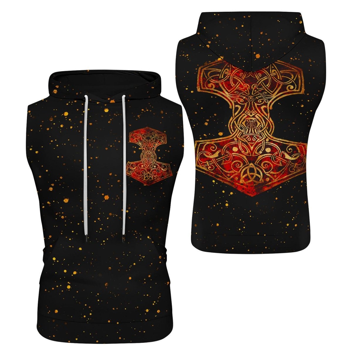 Godly Hammer Sleeveless Pullover & Zip Hoodie - BattleFitGear