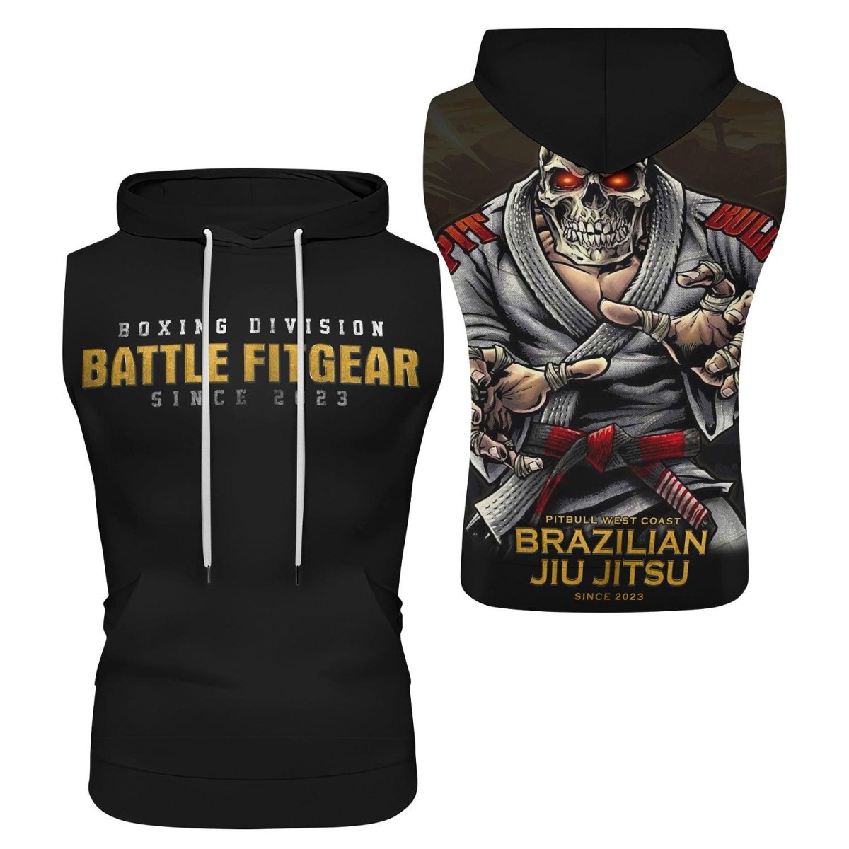 Boxing Division Sleeveless Pullover & Zip Hoodie - BattleFitGear