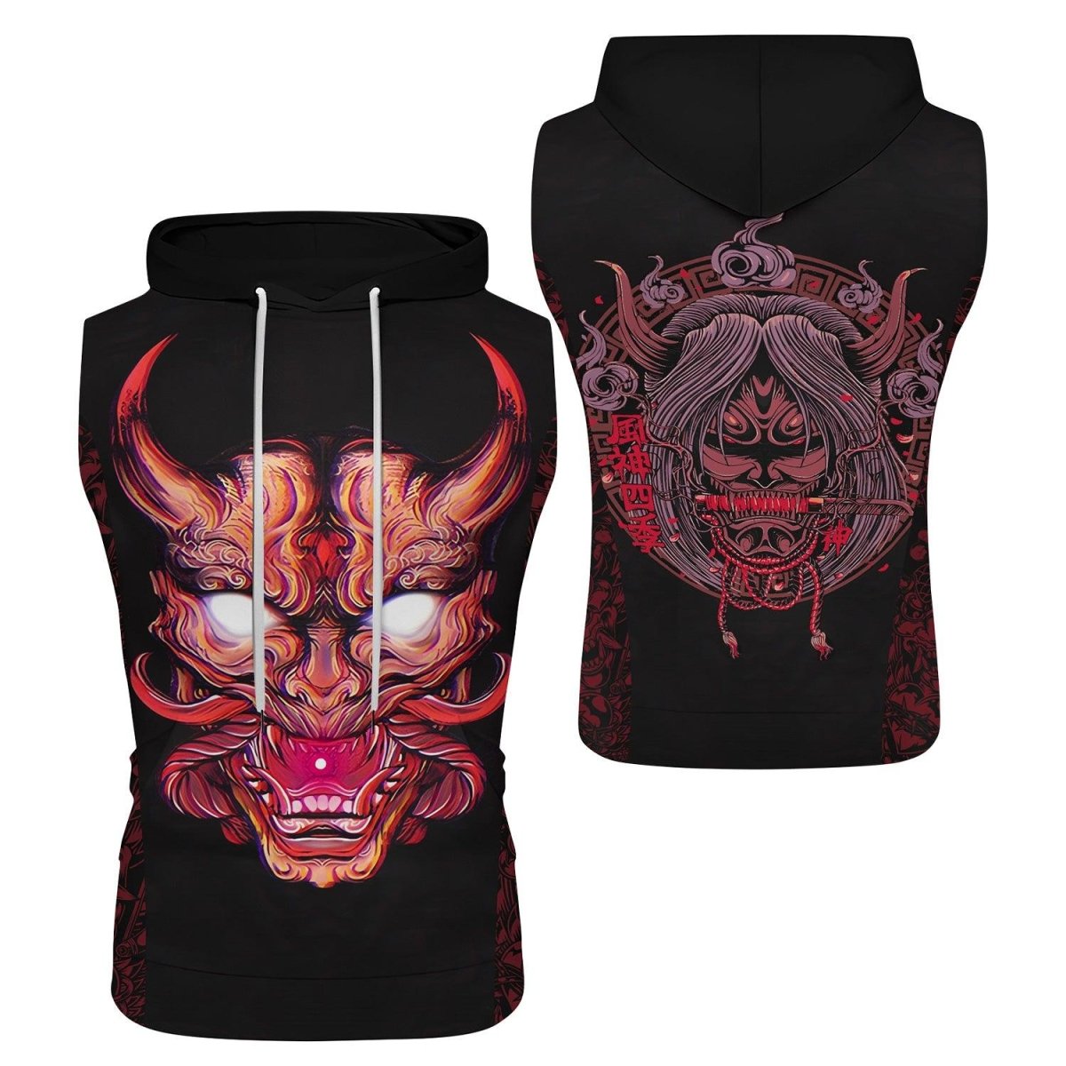 Samurai Sleeveless Pullover & Zip Hoodie - BattleFitGear