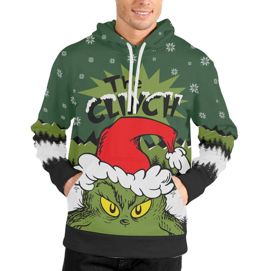 Grinch Santa Clause Pullover & Zip Hoodie - BattleFitGear