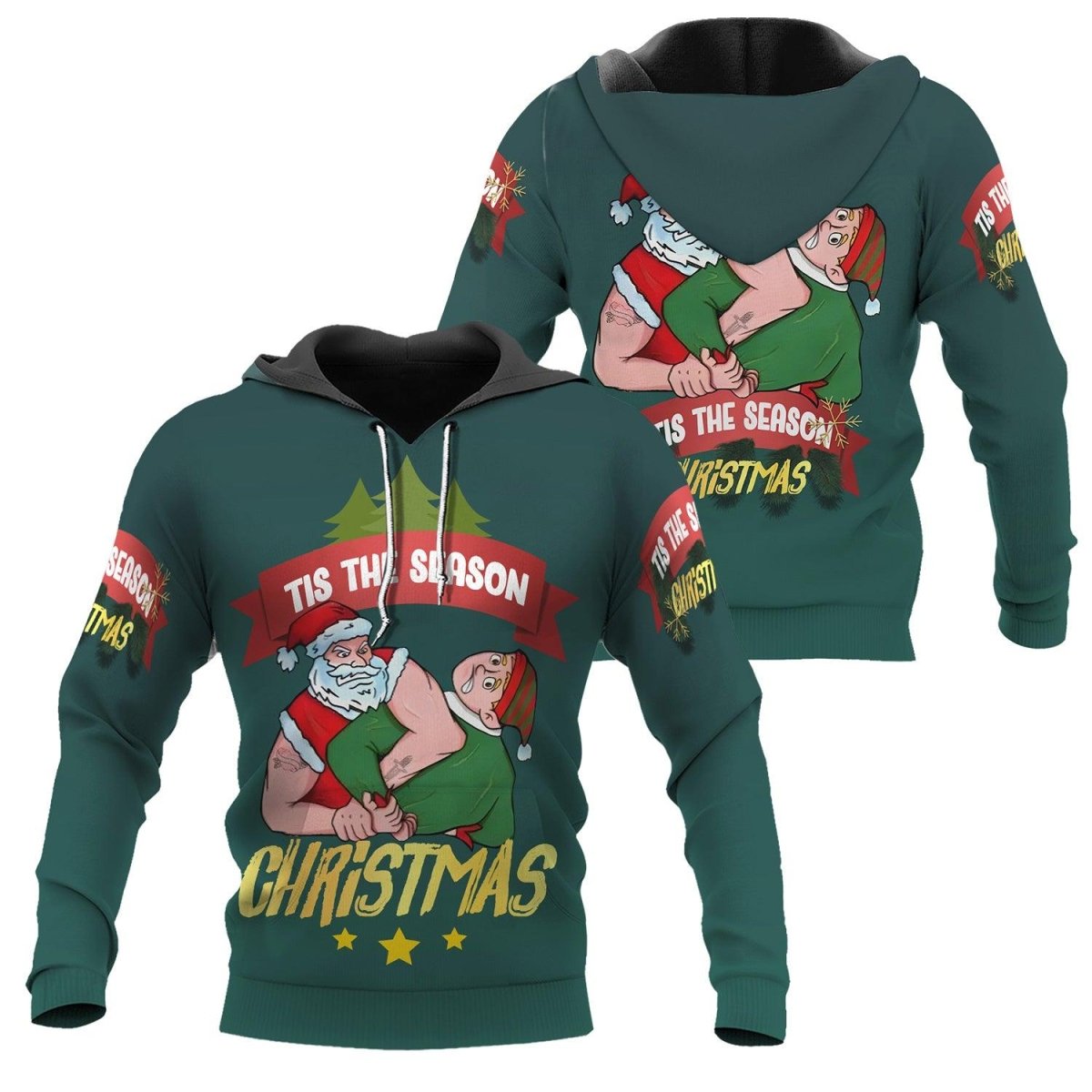 Santa Submission Pullover & Zip Hoodie - BattleFitGear