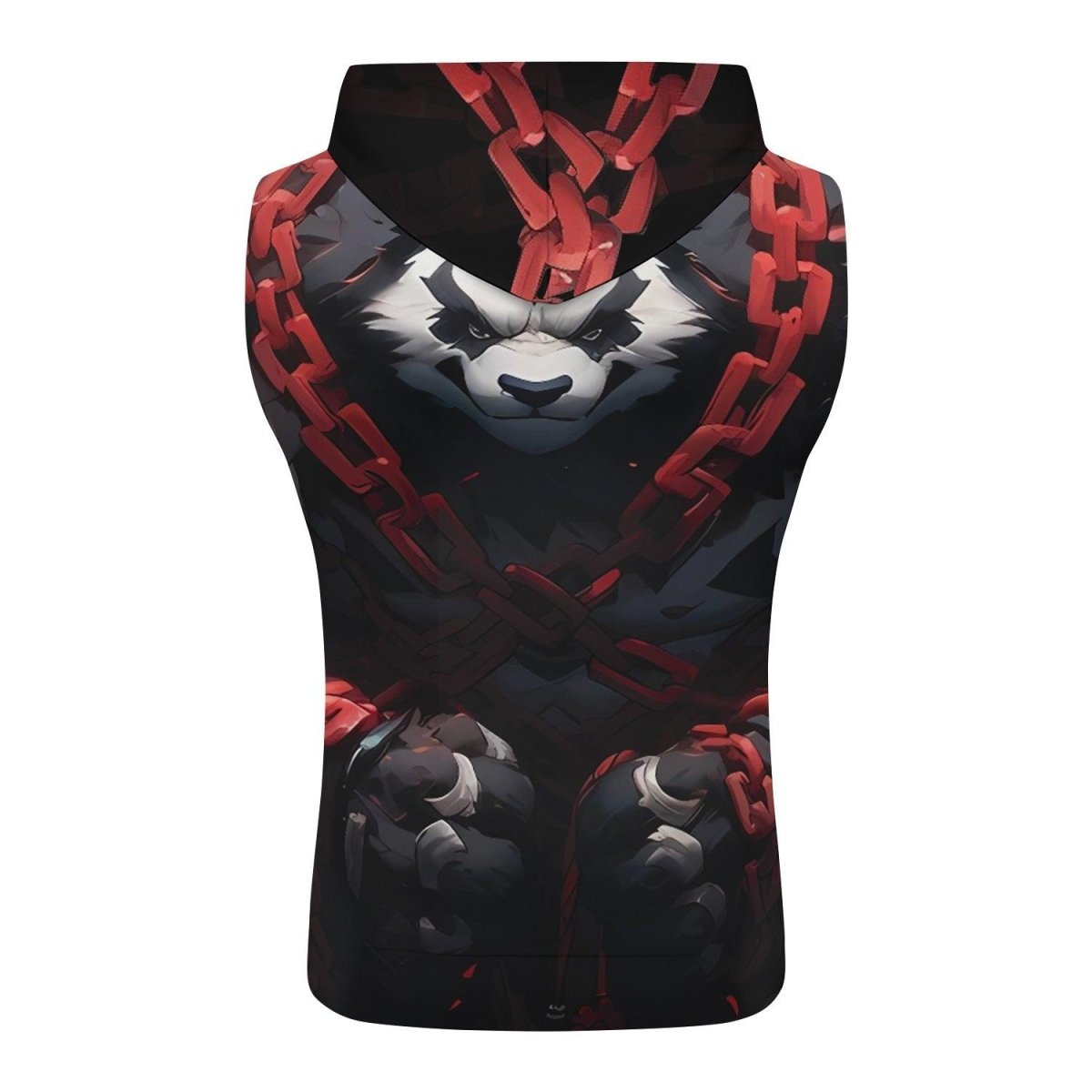 Warrior Panda Skull Sleeveless Pullover & Zip Hoodie - BattleFitGear