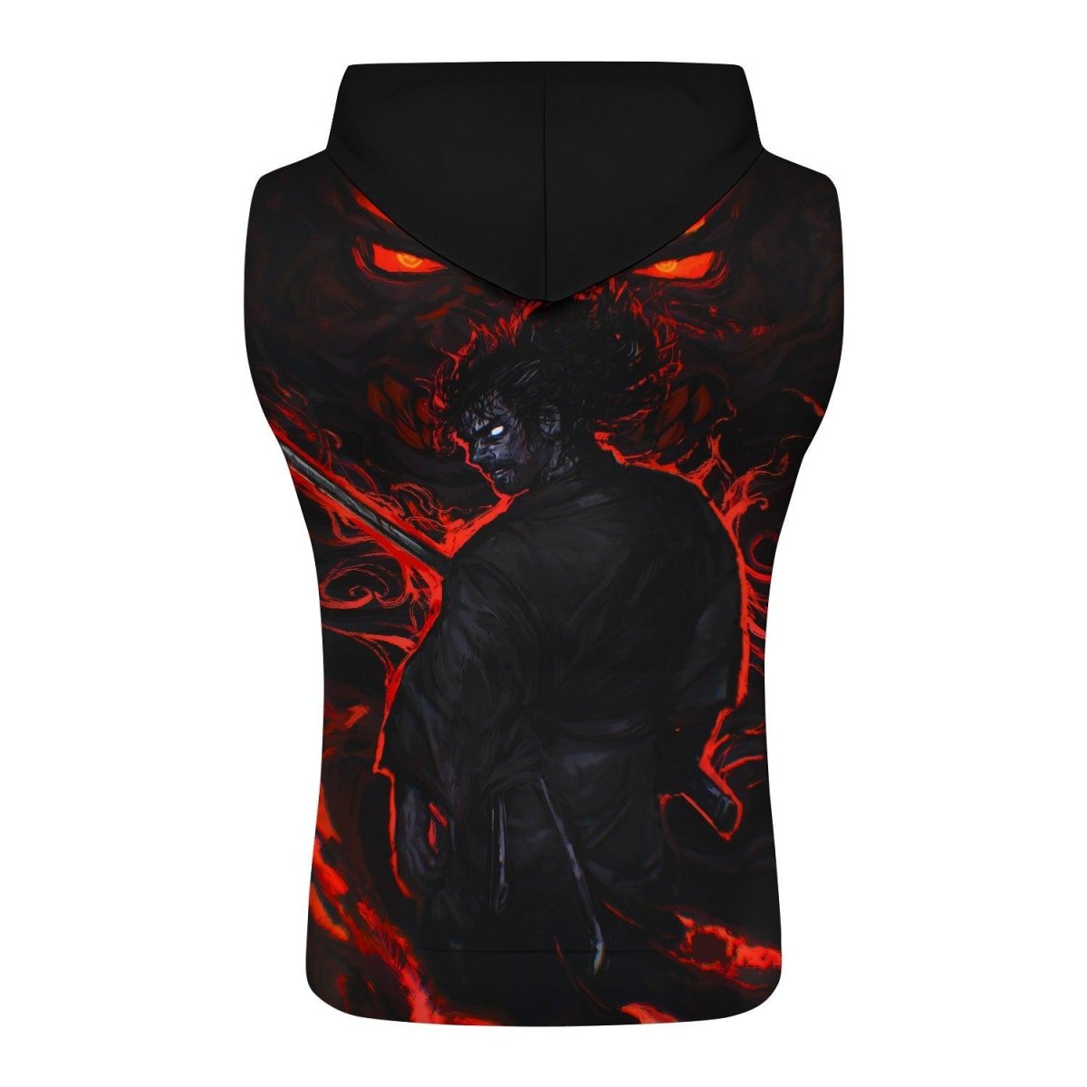 Samurai Musashi Sleeveless Pullover & Zip Hoodie - BattleFitGear