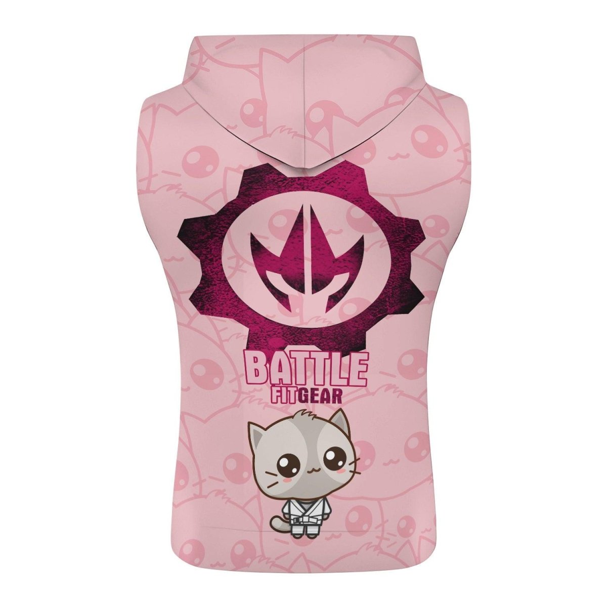 Kimeora Pink Sleeveless Pullover & Zip Hoodie - BattleFitGear