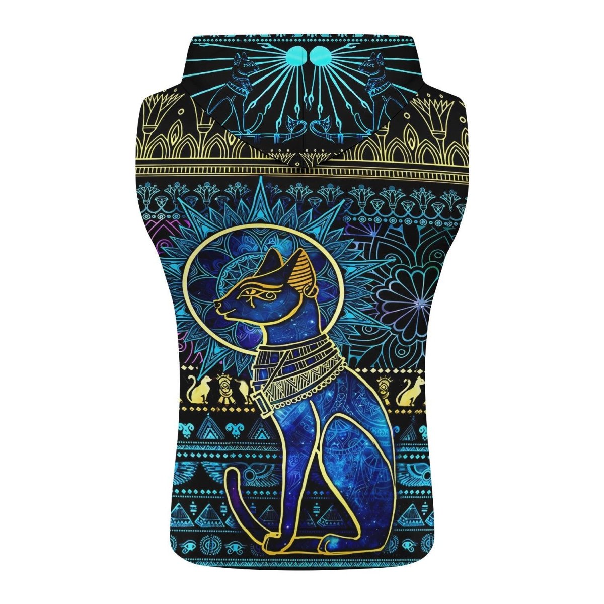 Bastet Galaxy Sleeveless Pullover & Zip Hoodie - BattleFitGear