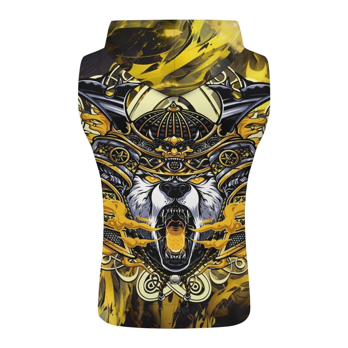 Golden Panda Skull Sleeveless Pullover & Zip Hoodie - BattleFitGear