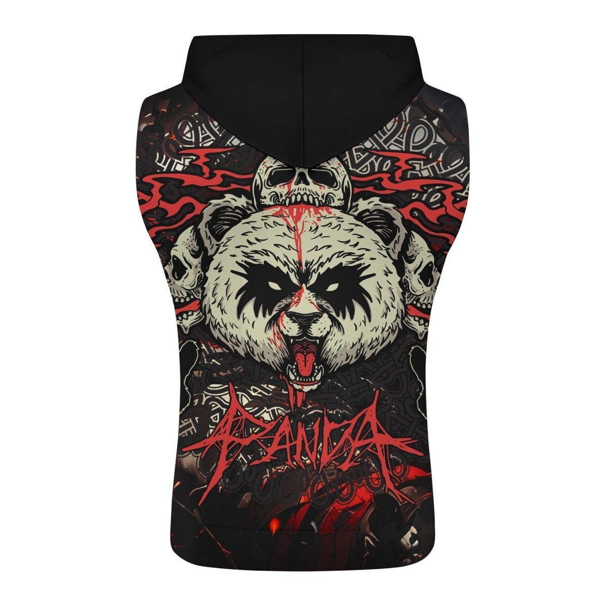 Panda Skull Sleeveless Pullover & Zip Hoodie - BattleFitGear