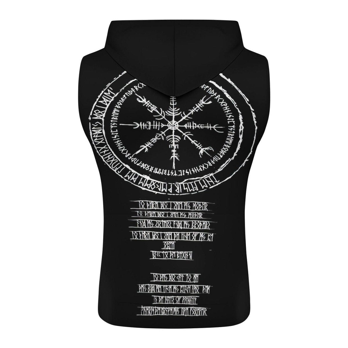 Vikings Shield Runes Sleeveless Pullover & Zip Hoodie - BattleFitGear