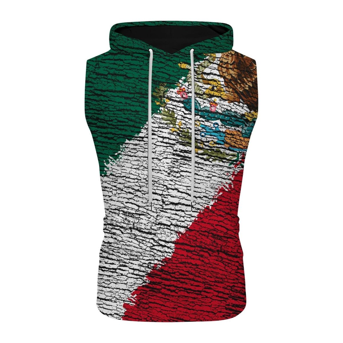 Mexico Flag Sleeveless Pullover & Zip Hoodie - BattleFitGear