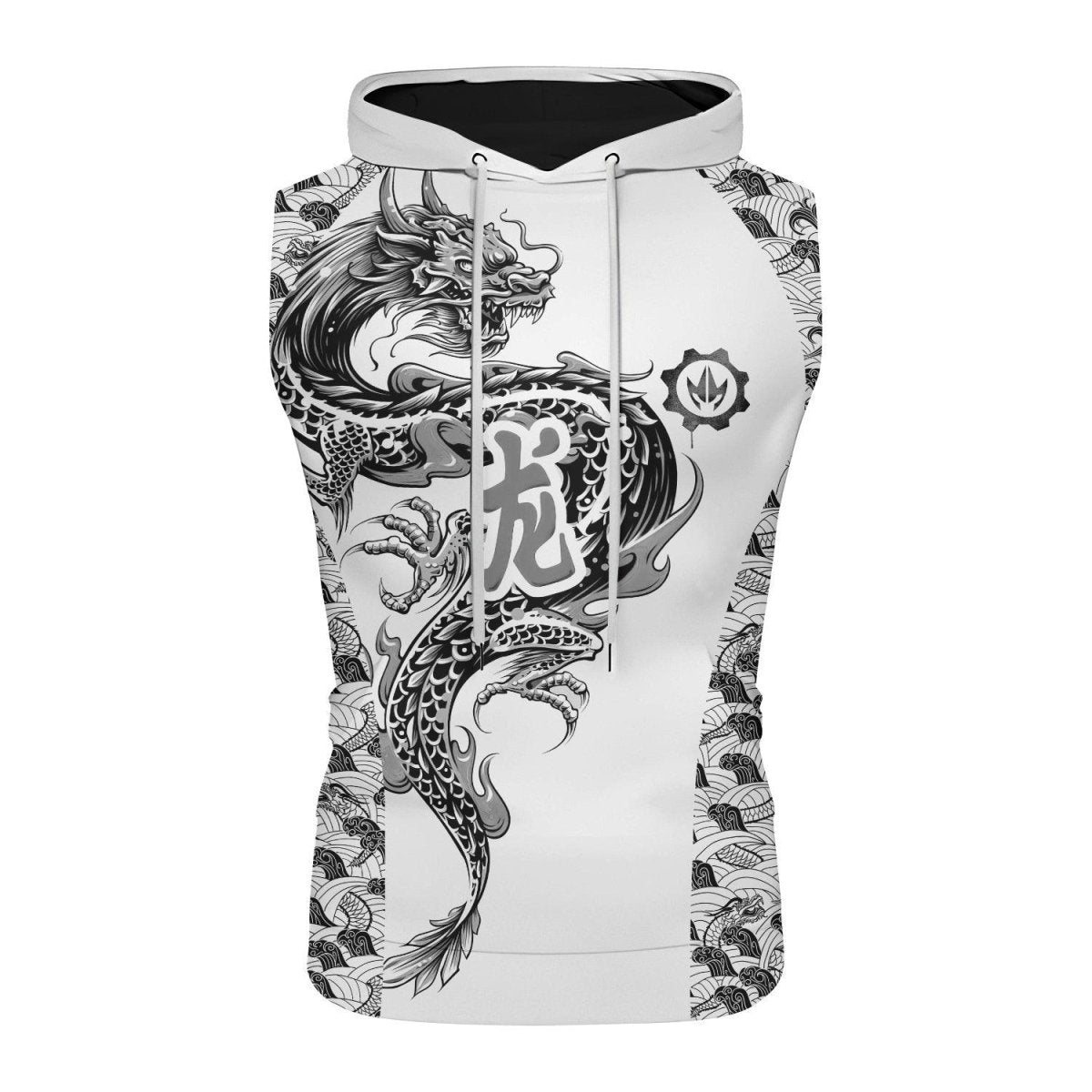 Samurai Dragon Sleeveless Pullover & Zip Hoodie - BattleFitGear