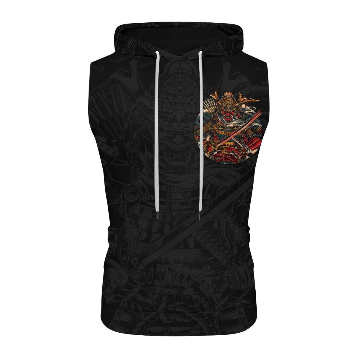 Samurai Shogun Sleeveless Pullover & Zip Hoodie - BattleFitGear