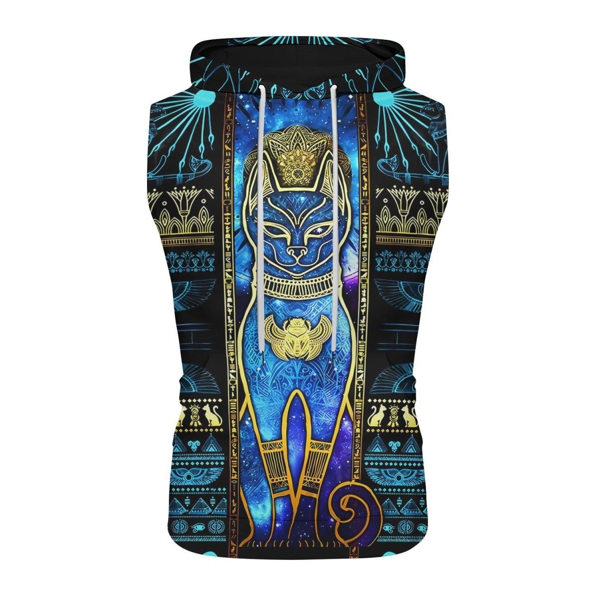 Bastet Galaxy Sleeveless Pullover & Zip Hoodie - BattleFitGear