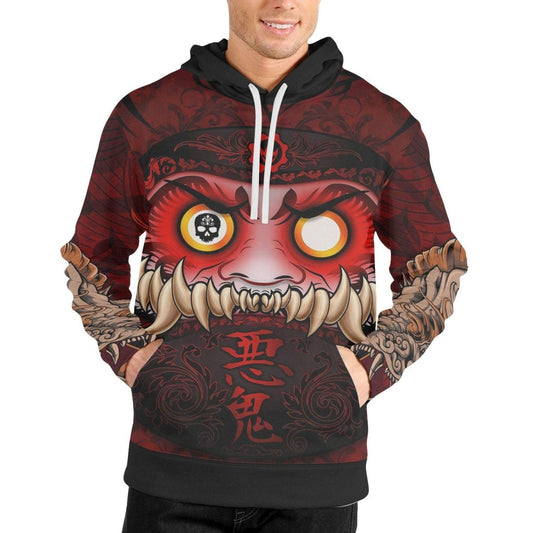 Japanese Daruma Pullover & Zip Hoodie - BattleFitGear