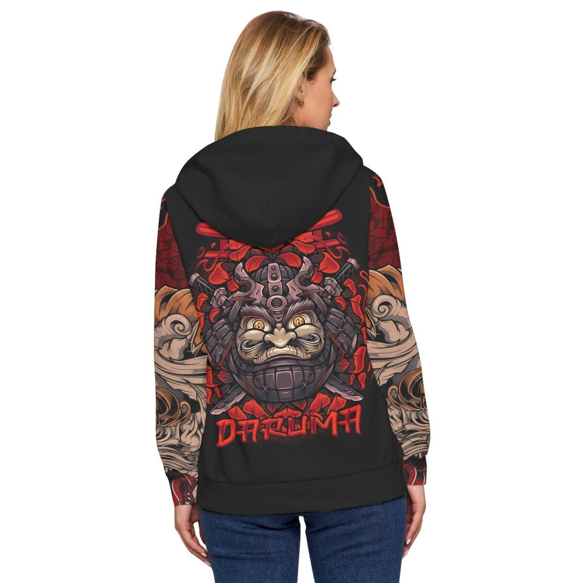 Japanese Daruma Pullover & Zip Hoodie - BattleFitGear