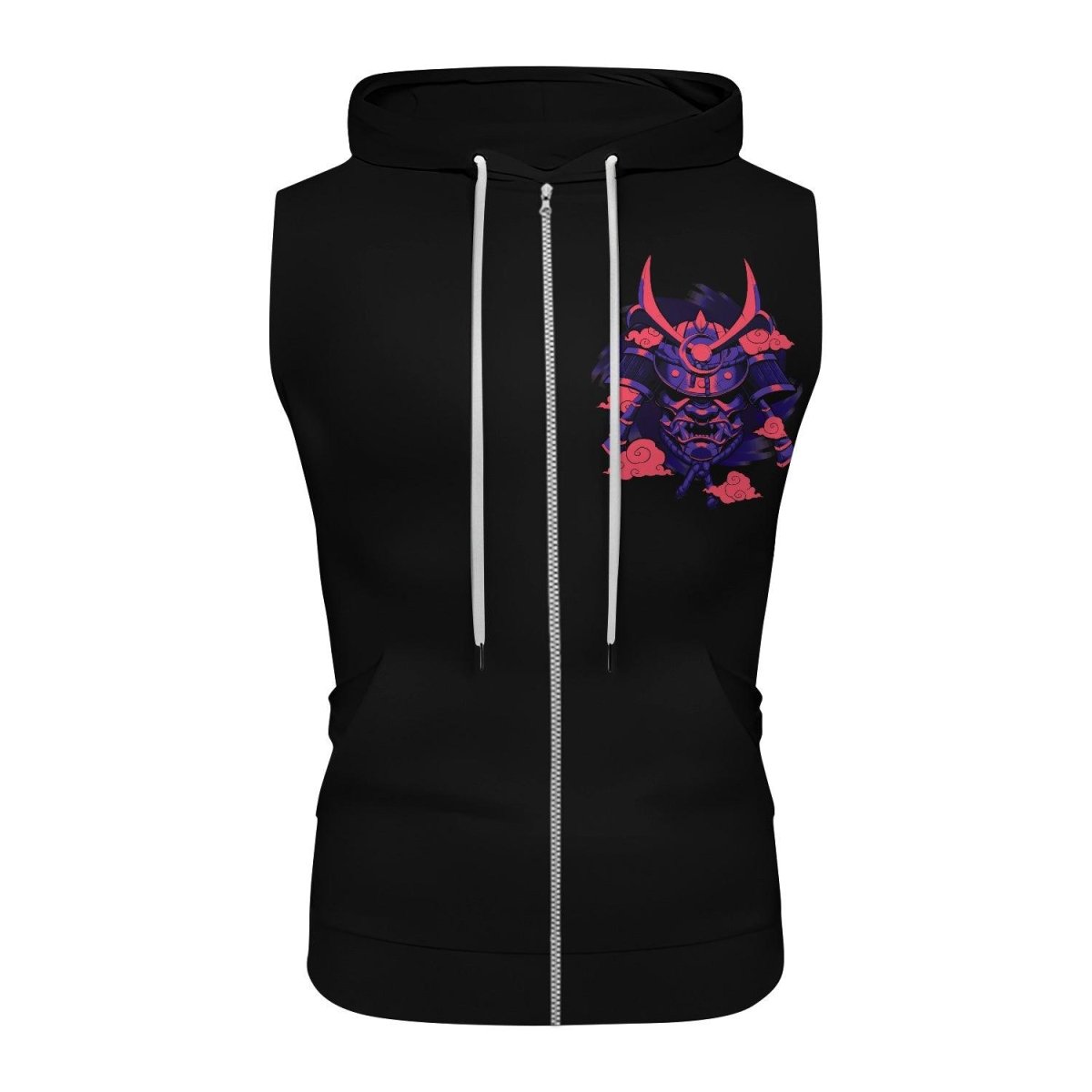 Devil Shogun Helmet Sleeveless Pullover & Zip Hoodie - BattleFitGear