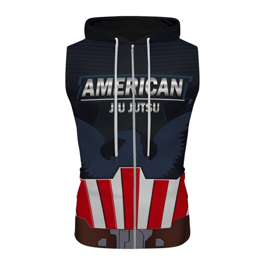 Captain American Sleeveless Pullover & Zip Hoodie - BattleFitGear