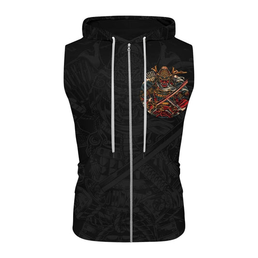 Samurai Shogun Sleeveless Pullover & Zip Hoodie - BattleFitGear