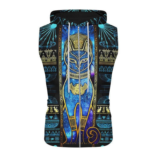 Bastet Galaxy Sleeveless Pullover & Zip Hoodie - BattleFitGear