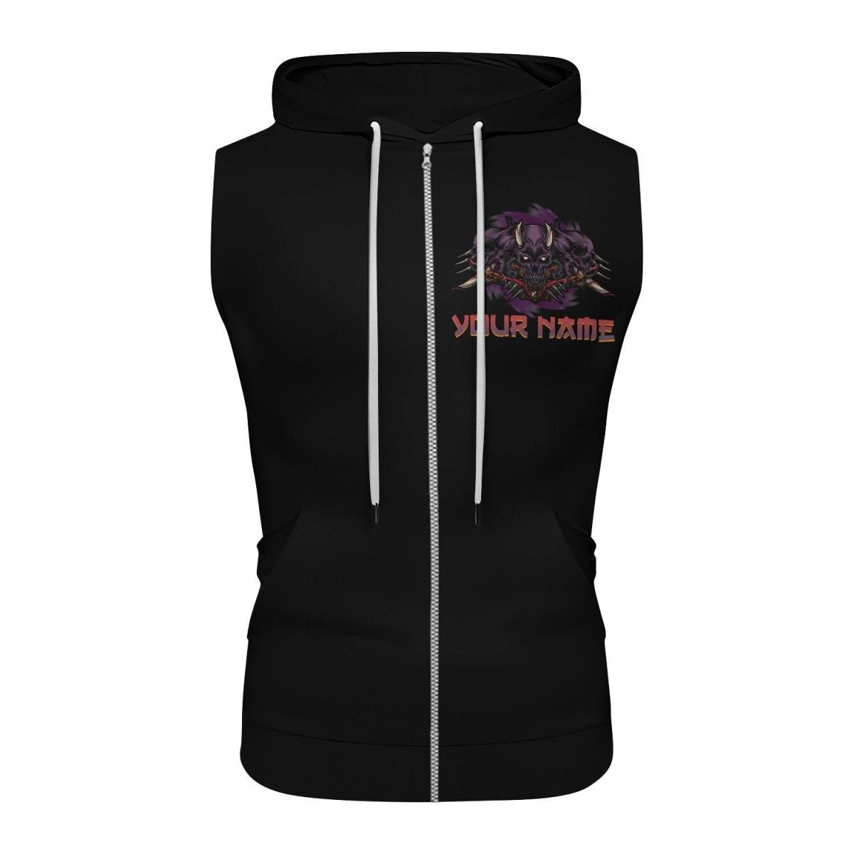 Personlized Deadly Shogun Sleeveless Pullover & Zip Hoodie - BattleFitGear