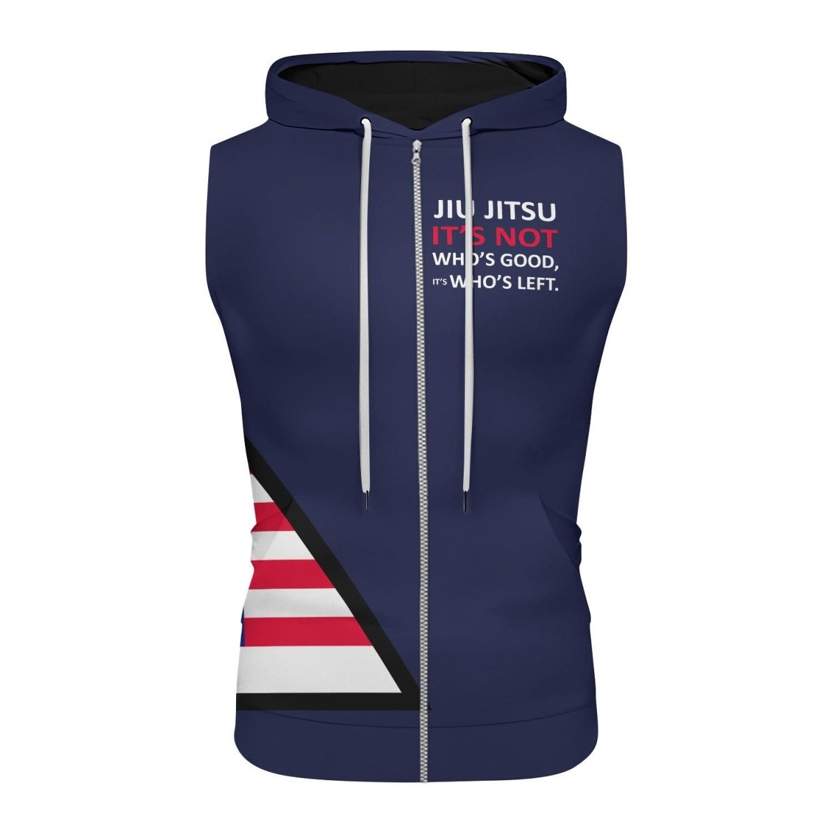 American Flag Blue Sleeveless Pullover & Zip Hoodie - BattleFitGear