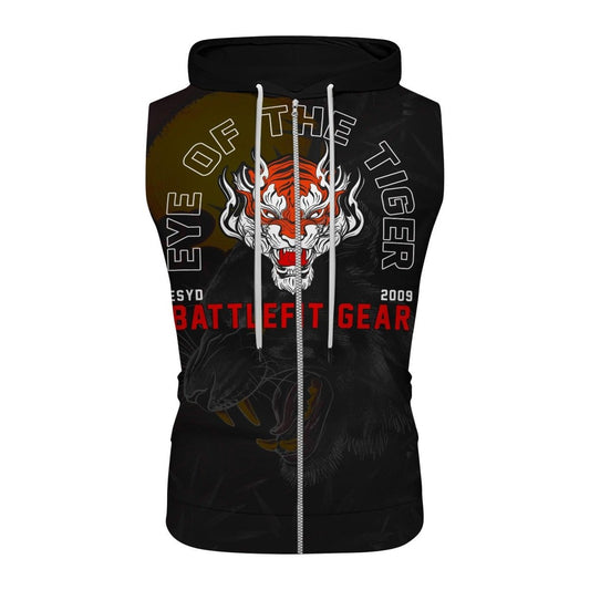 Shadow Tiger Sleeveless Pullover & Zip Hoodie - BattleFitGear