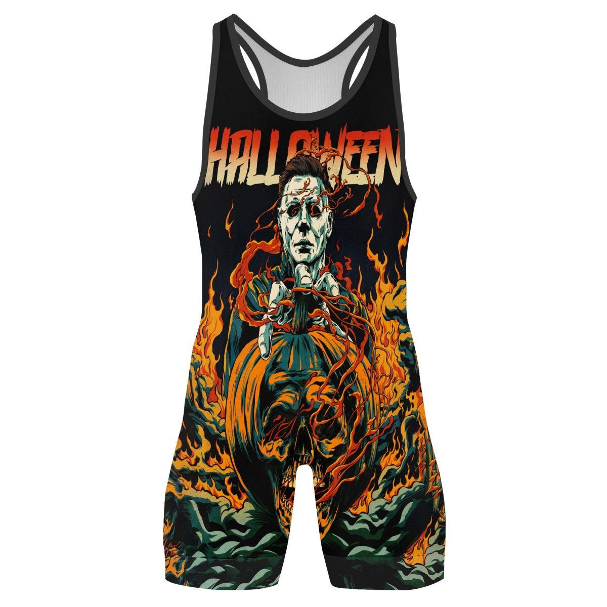 Halloween Michael Myers Return Wrestling Singlets - BattleFitGear