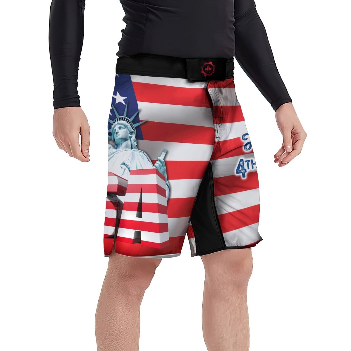 Happy Fourth Of July Fight Shorts - BattleFitGear