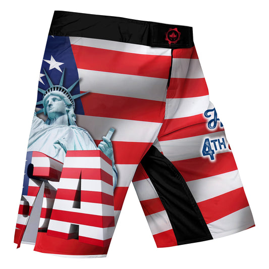 Happy Fourth Of July Fight Shorts