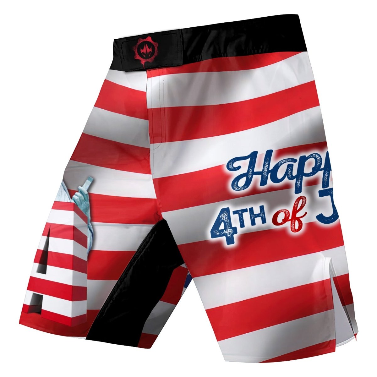 Happy Fourth Of July Fight Shorts - BattleFitGear