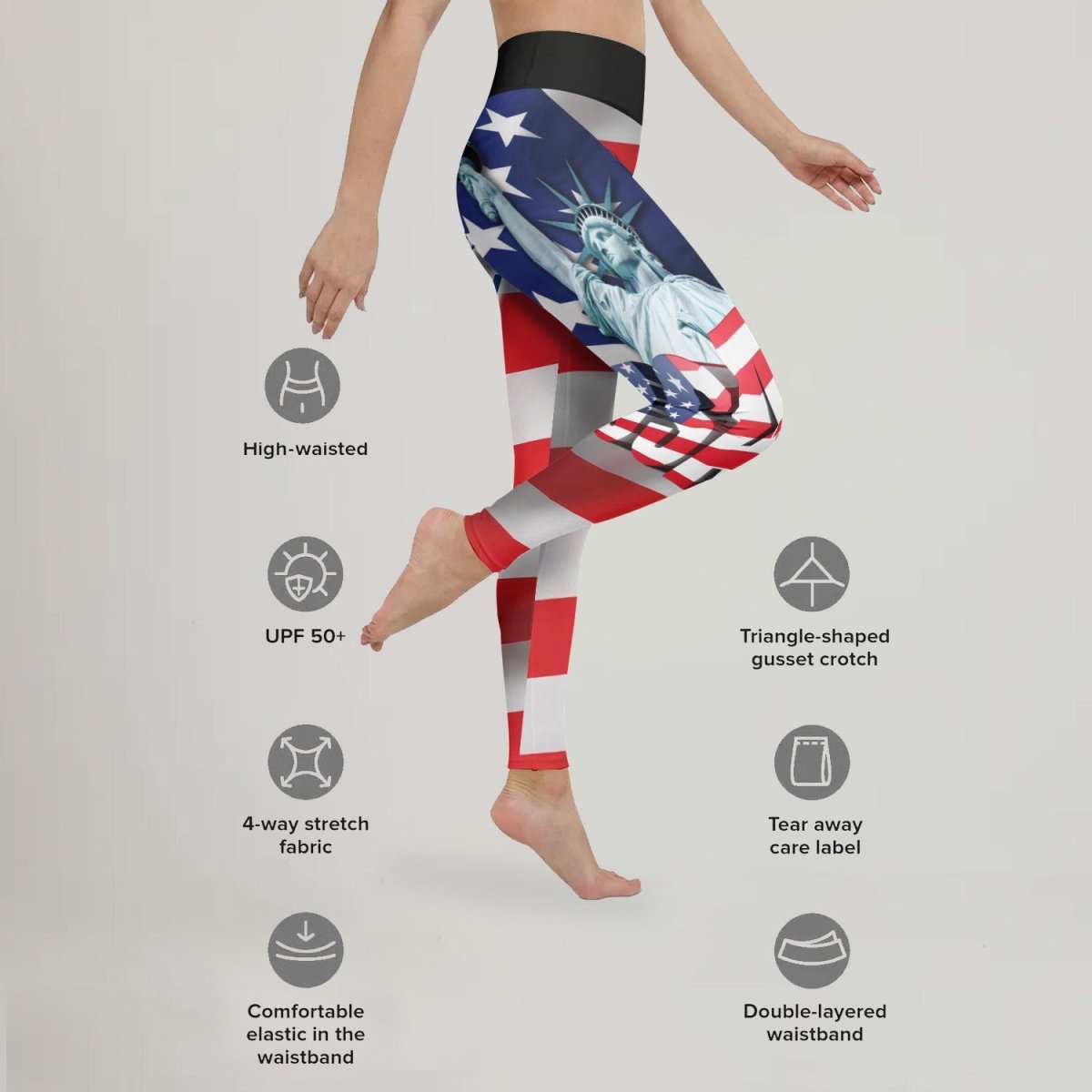 Happy Fourth Of July Leggings - BattleFitGear