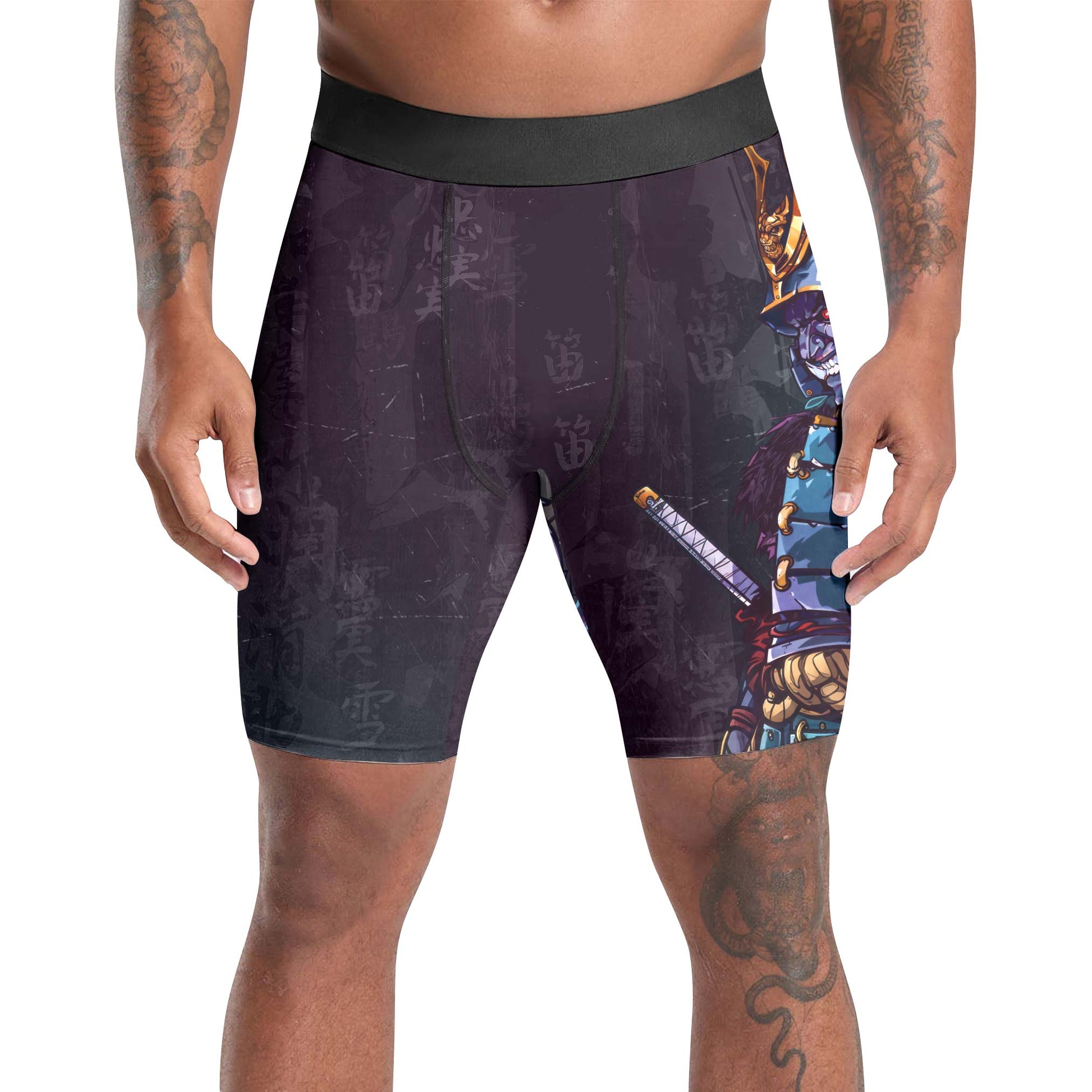 Hell Demon Samurai Compression Shorts