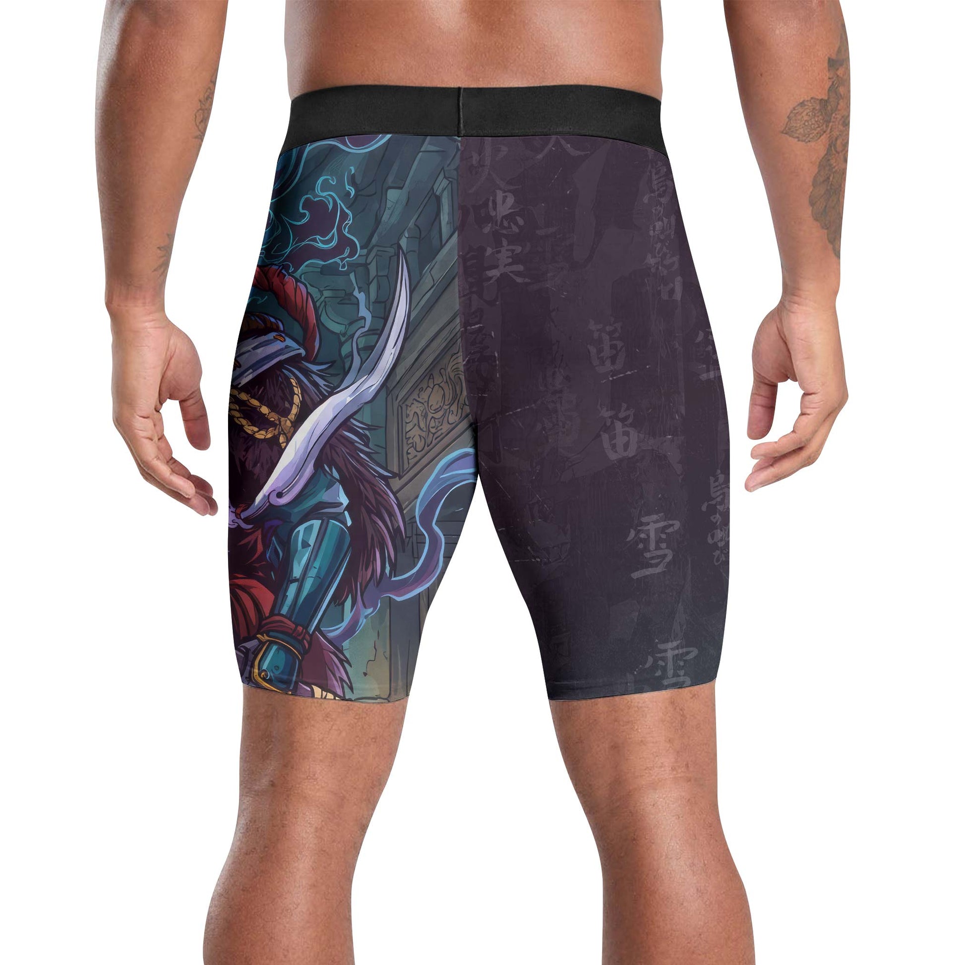 Hell Demon Samurai Compression Shorts