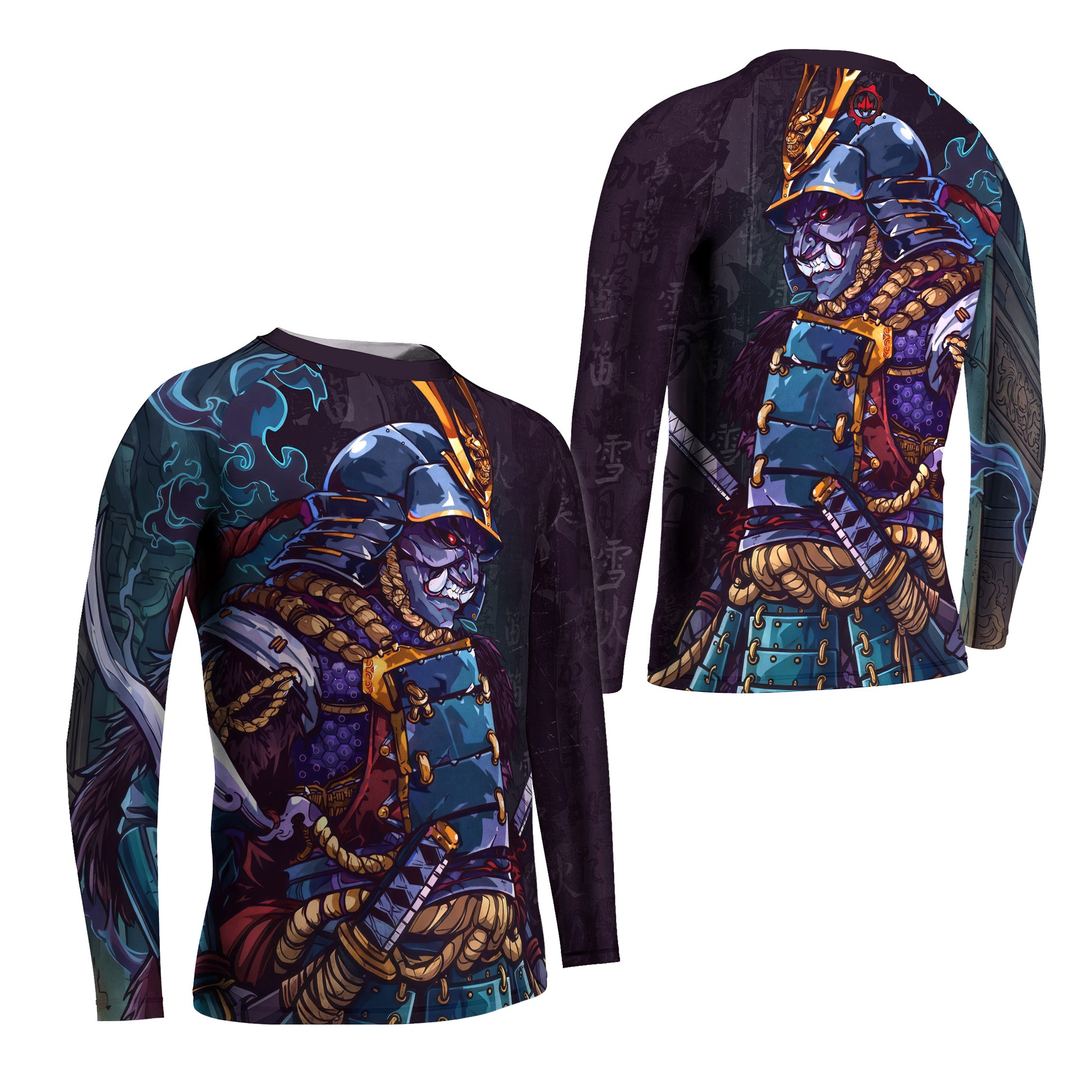 Hell Demon Samurai Kids Rash Guard