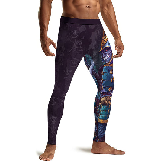 Hell Demon Samurai Men's Compression Leggings
