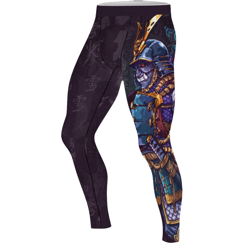 Hell Demon Samurai Men's Compression Leggings